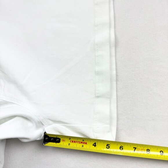 Terra & Sky Women's Vivid White Stretch A-Line Denim Shorts Plus Size 26W NWT - Picture 10 of 10